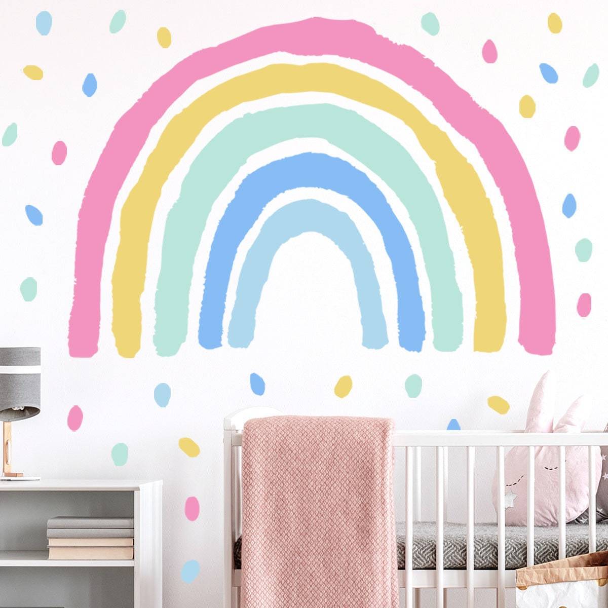 ChandeliersDecor.com-Rainbow Wall Stickers | Big Rainbow Wall Decal | Large Rainbow Wall Sticker