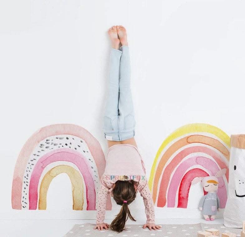 ChandeliersDecor.com-Rainbow Wall Stickers | Large Rainbow Wall Decal | Big Rainbow Wall Sticker