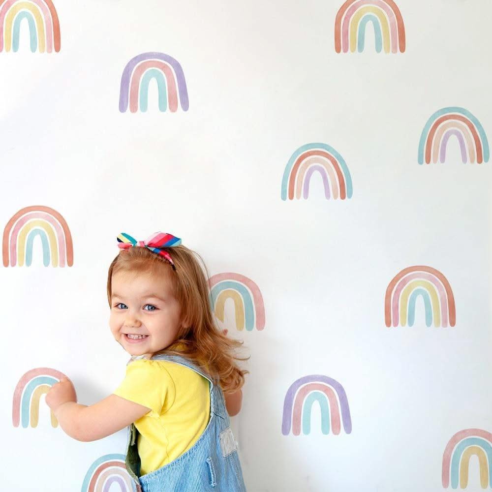 ChandeliersDecor.com-Rainbow Wall Stickers | Rainbow Wall Decal | Rainbow Wall Print