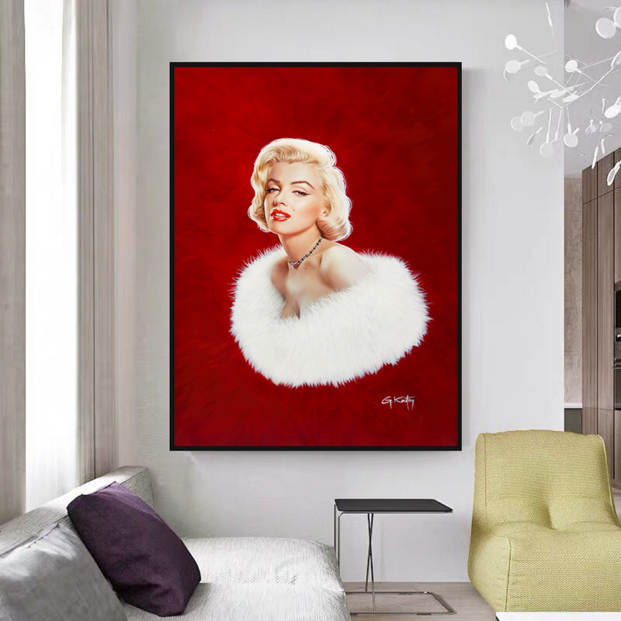 ChandeliersDecor.com-Wall Posters-Red Carpet: Marilyn Poster - Stunning Décor for Any Event