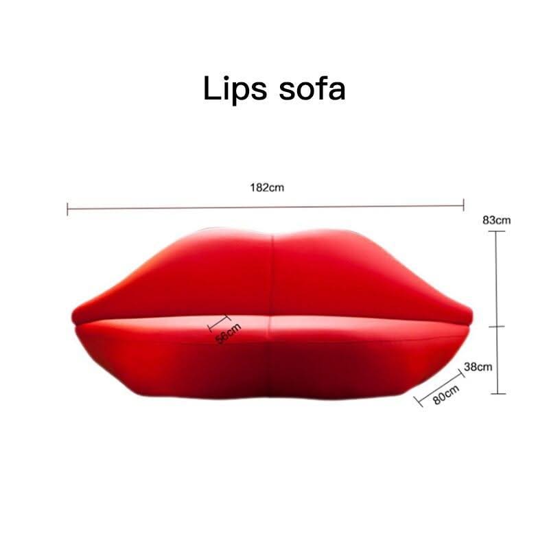 ChandeliersDecor.com-Furniture-Red Lips Shape Casual Fabric