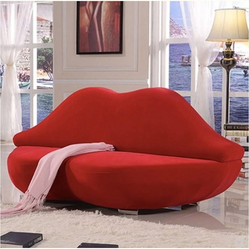 ChandeliersDecor.com-Furniture-Red Lips Shape Casual Fabric