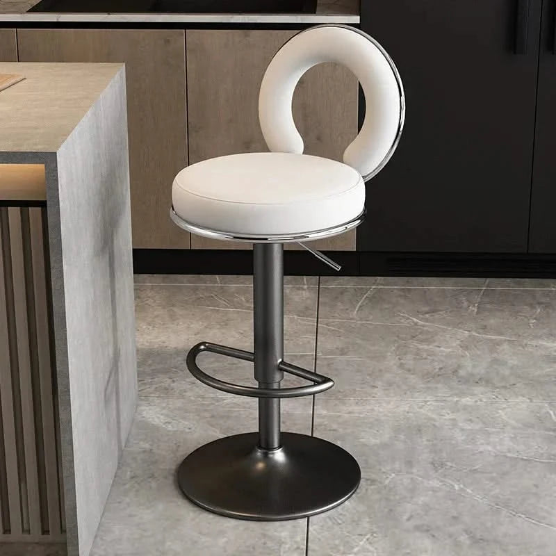 Relaxing Swivel Altos Metal Backrest Bar Stools-ChandeliersDecor.com
