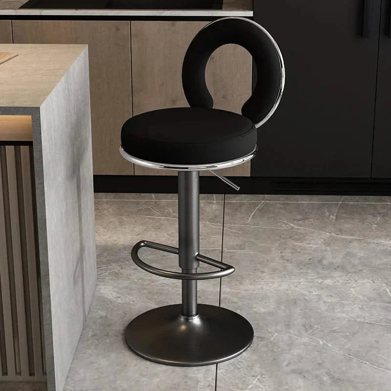 Relaxing Swivel Altos Metal Backrest Bar Stools-ChandeliersDecor.com