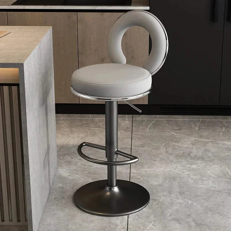 Relaxing Swivel Altos Metal Backrest Bar Stools-ChandeliersDecor.com