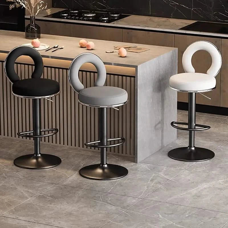 Relaxing Swivel Altos Metal Backrest Bar Stools-ChandeliersDecor.com