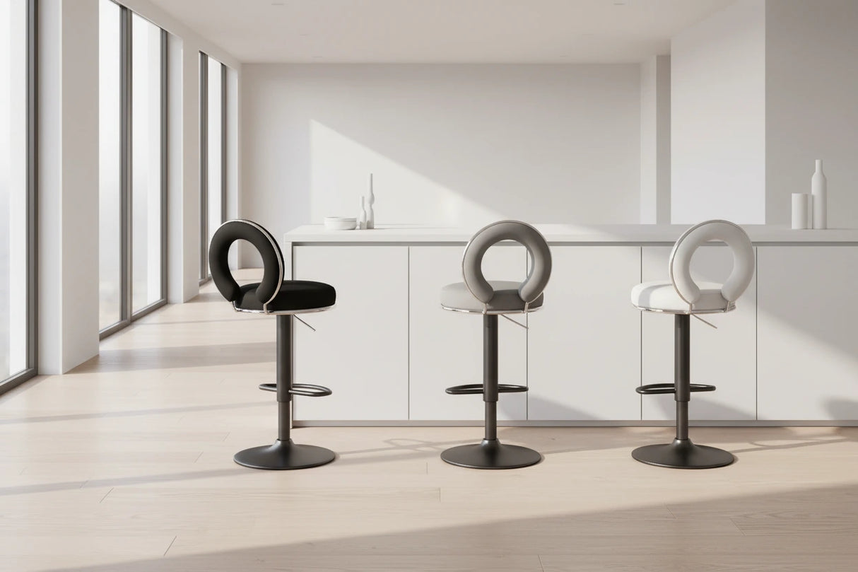 Relaxing Swivel Altos Metal Backrest Bar Stools-ChandeliersDecor.com