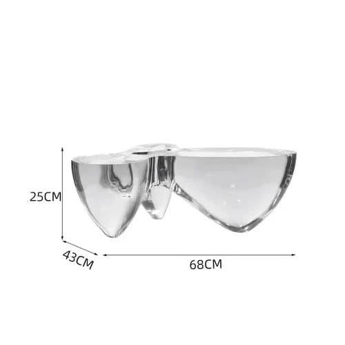 Resin Figurine Glass Coffee Table-ChandeliersDecor.com