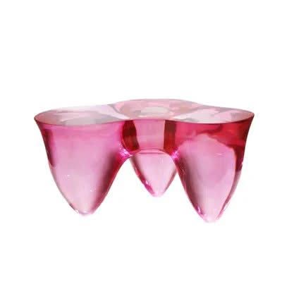 Resin Figurine Glass Coffee Table-ChandeliersDecor.com