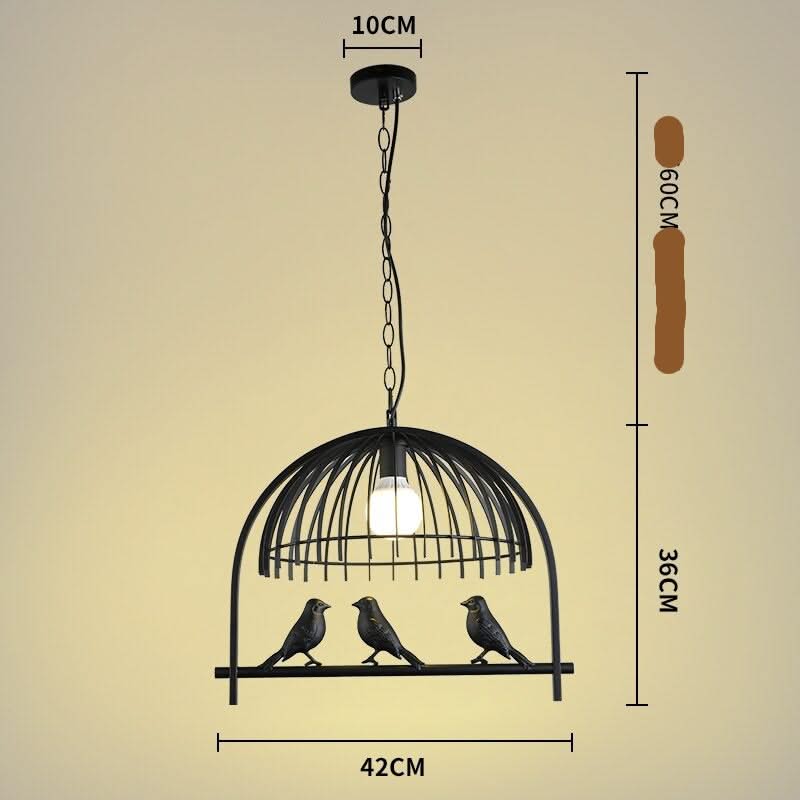 Resin Iron Bird Cage Chandelier-ChandeliersDecor.com