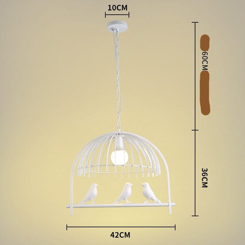 Resin Iron Bird Cage Chandelier-ChandeliersDecor.com