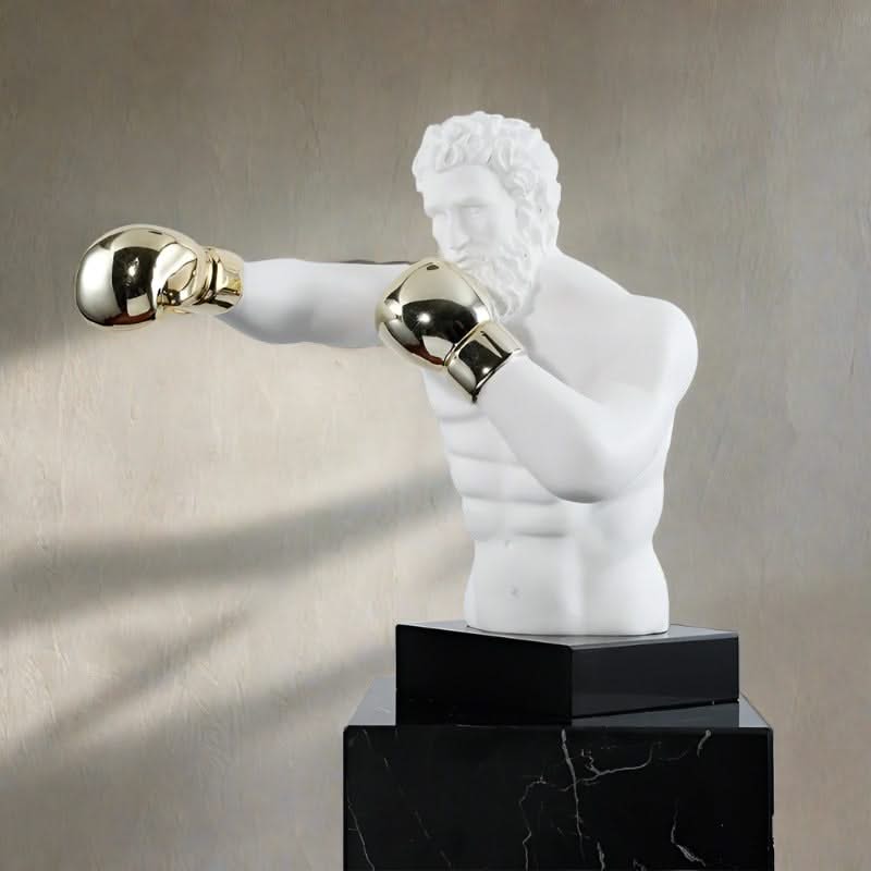 Retro Boxing Sculpture Statue Sculpture Home Decor-ChandeliersDecor.com
