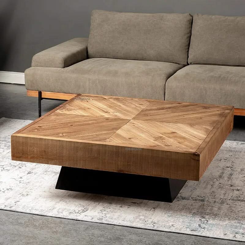 Retro Nordic Solid Wood Coffee Table-ChandeliersDecor.com