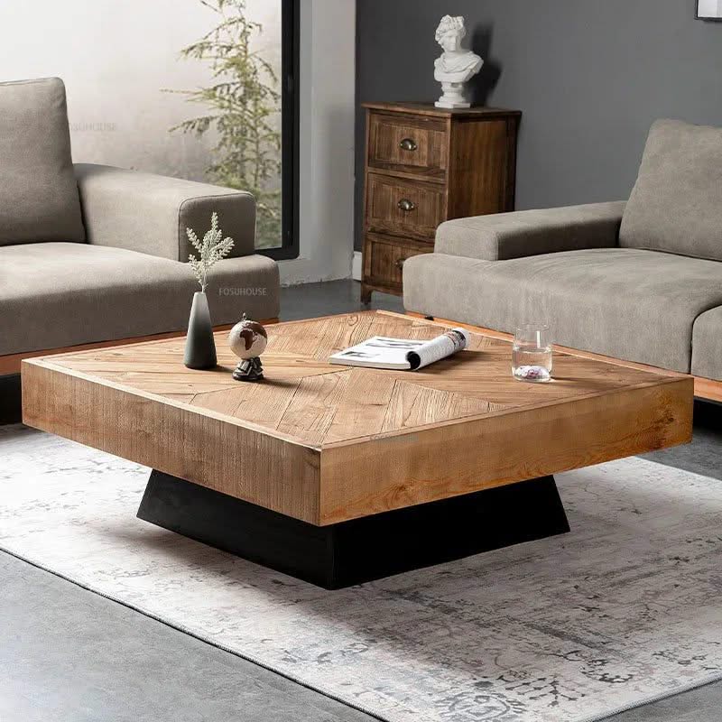 Retro Nordic Solid Wood Coffee Table-ChandeliersDecor.com