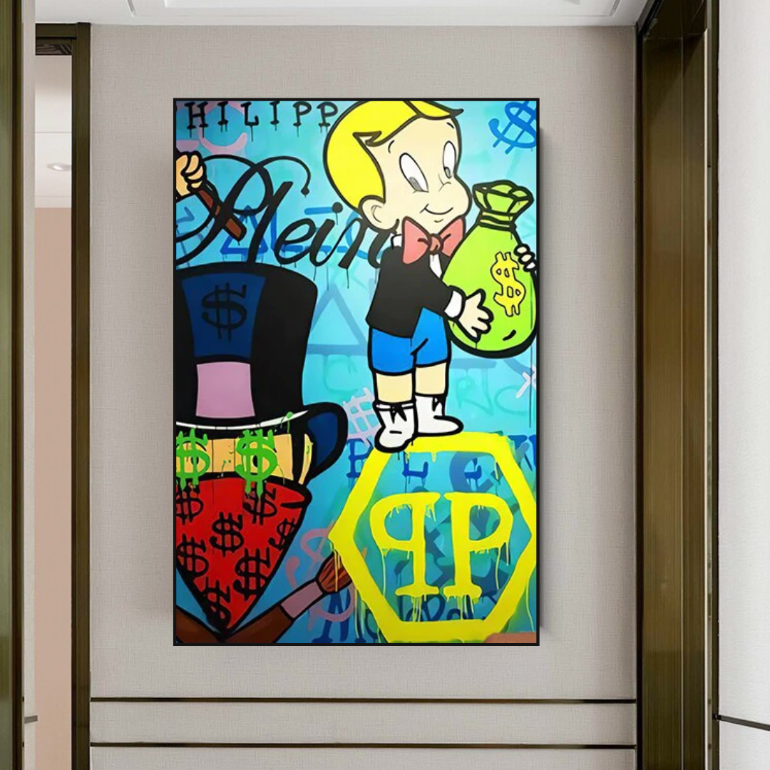 ChandeliersDecor.com-Monopoly Wall Poster-Richie Monopoly Canvas Wall Art