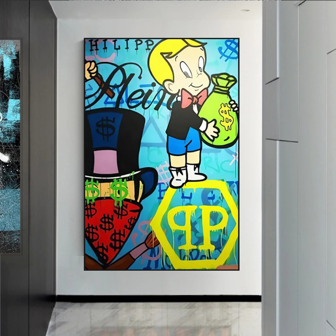 ChandeliersDecor.com-Monopoly Wall Poster-Richie Monopoly Canvas Wall Art