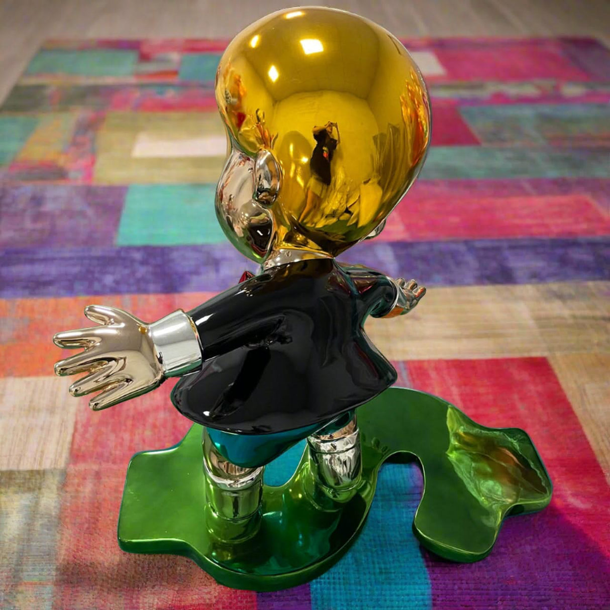 Richie Rich Skating Money Sculpture Statue-ChandeliersDecor.com