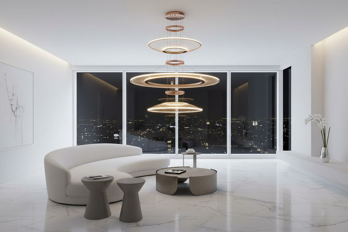 Rings Chandelier: Perfect Lighting Fixture-ChandeliersDecor.com