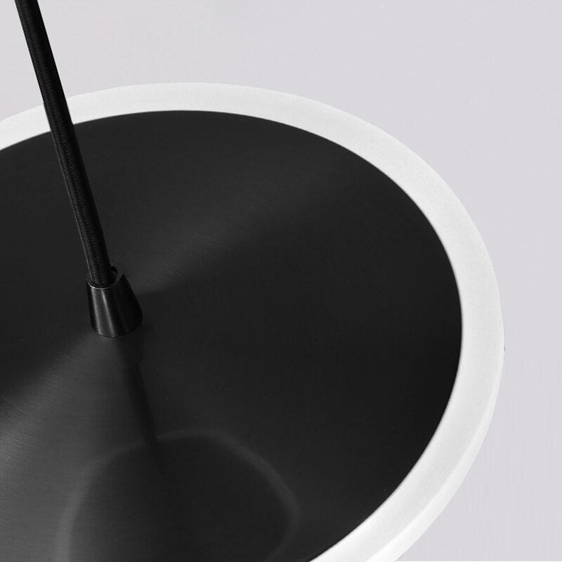 ChandeliersDecor.com-Staircase Chandelier-Rings LED Plate Staircase Chandelier