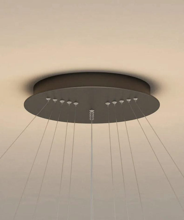 Rings LED Staircase Chandelier: Unparalleled Elegance-ChandeliersDecor.com