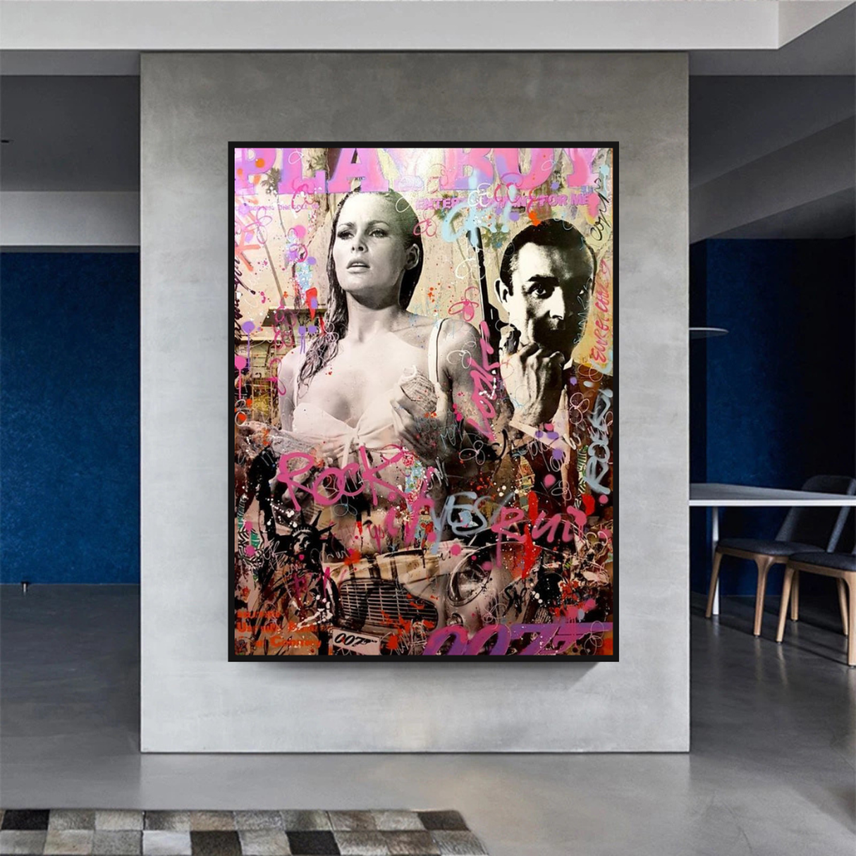 Rock it 007 Art: James Bond Poster - Official Collection-ChandeliersDecor.com