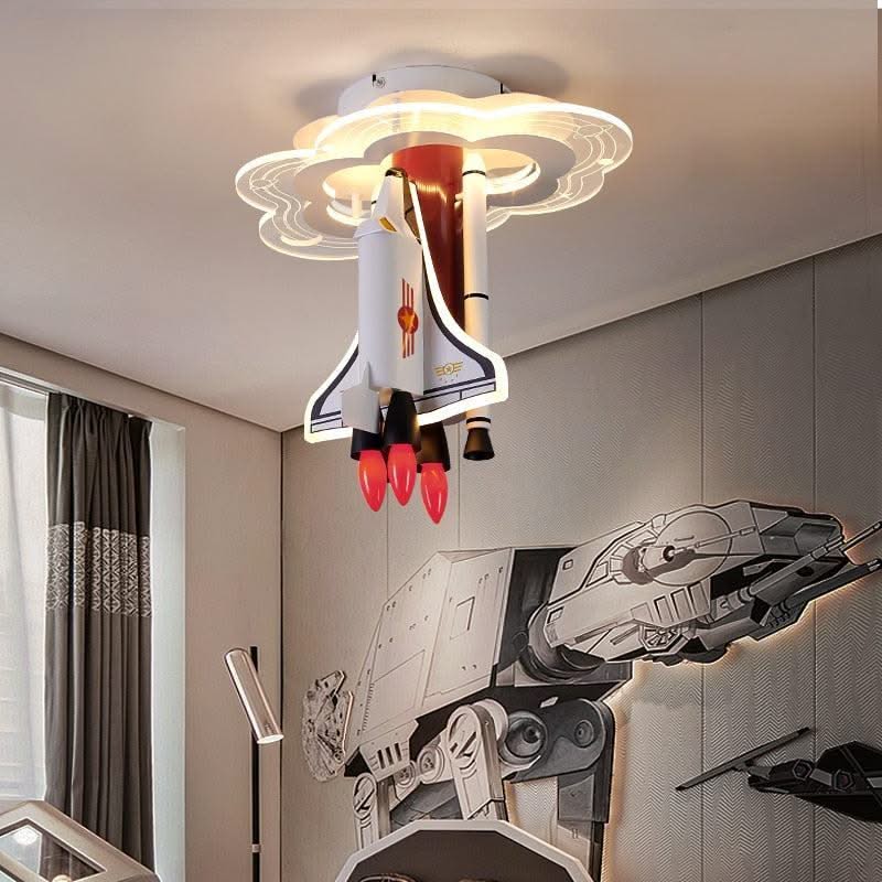 ChandeliersDecor.com-Kids Room Nursery Lighting-Rocket Astronaut LED Kids Room Ceiling Light