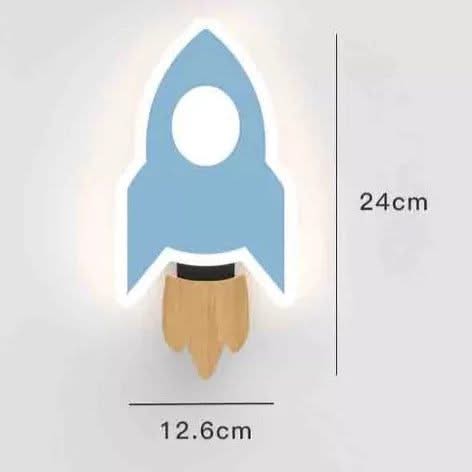 ChandeliersDecor.com-Kids Room Nursery Lighting-Rocket Moon Star Wall Lamp | Kid's room Lighting Decor