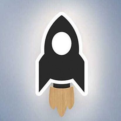 ChandeliersDecor.com-Kids Room Nursery Lighting-Rocket Moon Star Wall Lamp | Kid's room Lighting Decor