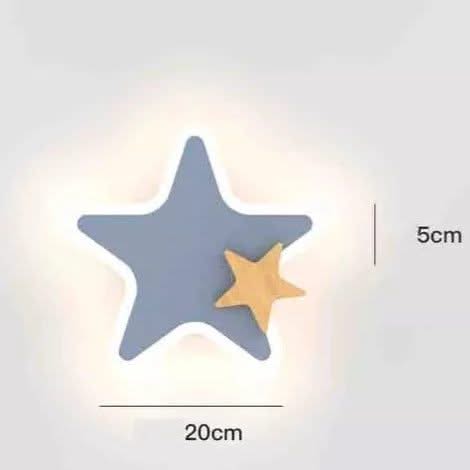 ChandeliersDecor.com-Kids Room Nursery Lighting-Rocket Moon Star Wall Lamp | Kid's room Lighting Decor