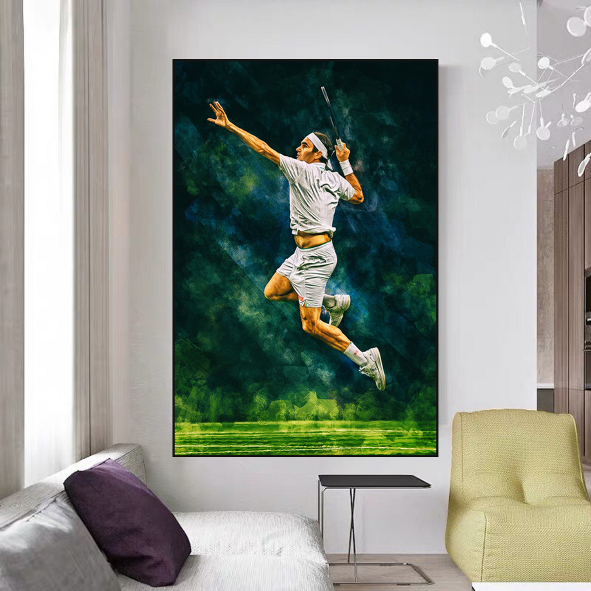 ChandeliersDecor.com-Wall Posters-Roger Federer Canvas Wall Art – Decor for Tennis Fans