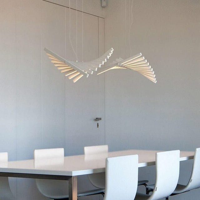 ChandeliersDecor.com-Kitchen Island-Rotatable Light Bars Chandelier: Illuminate Your Space