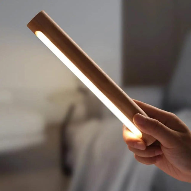 Rotatable Oak Wood 360° Wall Light USB Chargeable-ChandeliersDecor.com