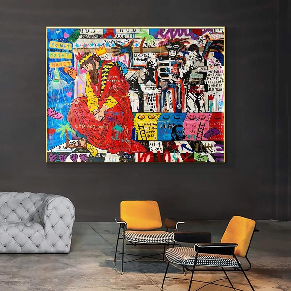 Royal Way to Art: Banksy Poster - Unveiling the Masterpiece-ChandeliersDecor.com