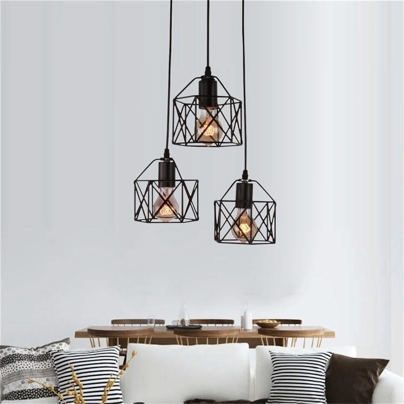 ChandeliersDecor.com-Kitchen Island-Rustic Industrial Pendant Light Hangings