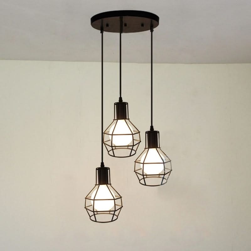 ChandeliersDecor.com-Kitchen Island-Rustic Industrial Pendant Light Hangings