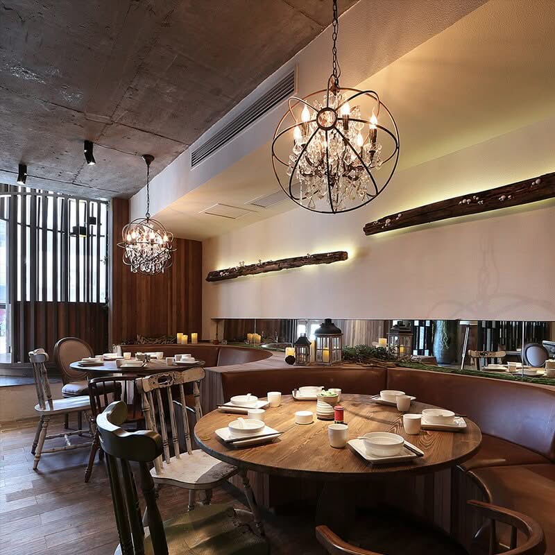 Rustic Orb Chandelier - Rustic and Elegant Lighting-ChandeliersDecor.com