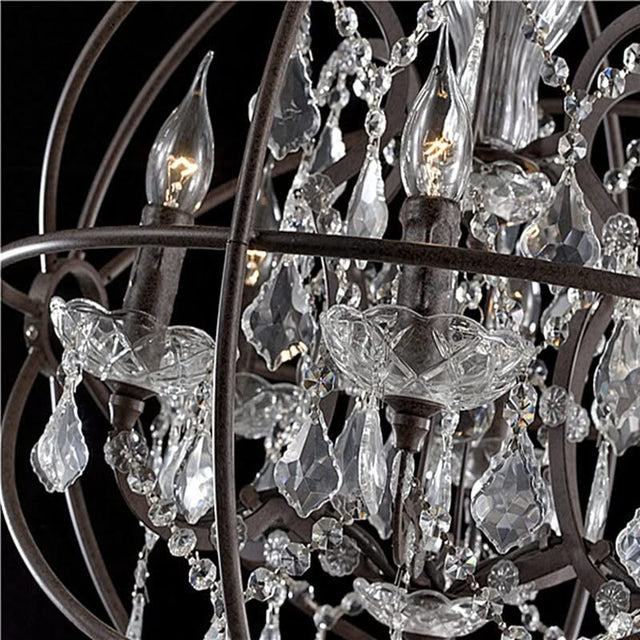 Rustic Orb Chandelier - Rustic and Elegant Lighting-ChandeliersDecor.com