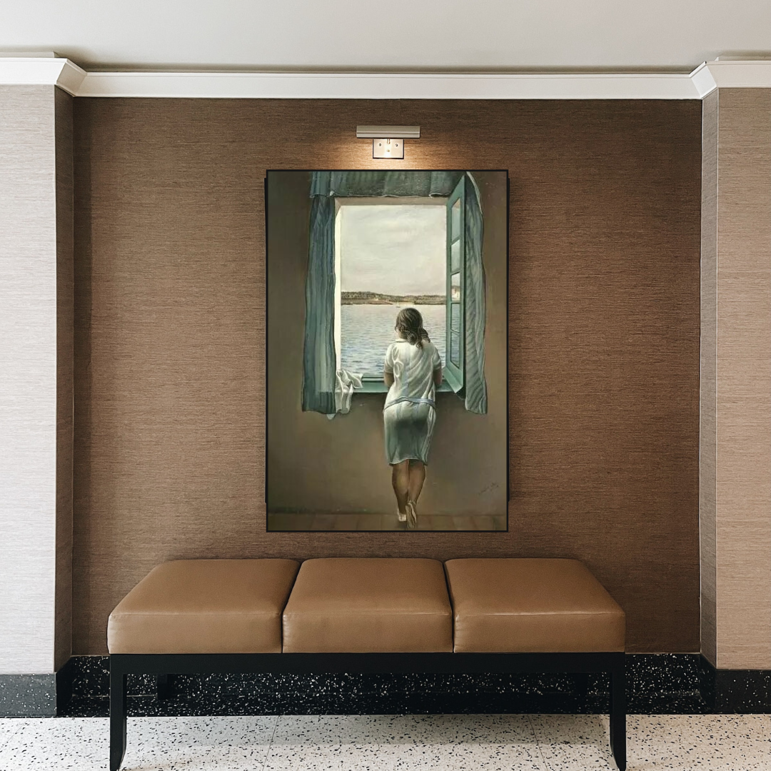 Salvador Dali's Young Woman at The Window Canvas Wall Art Bring Surreal Beauty to Your Space-ChandeliersDecor.com