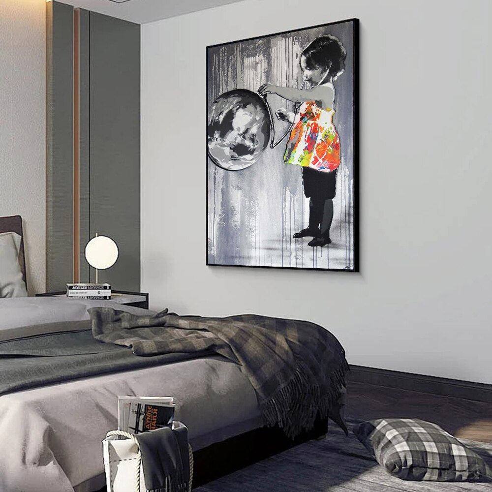 ChandeliersDecor.com-Wall Posters-Save the World Canvas Wall Art: A Global Effort