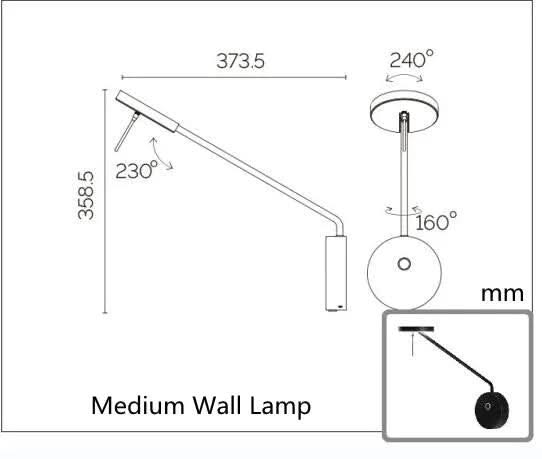 ChandeliersDecor.com-Wall Lights-Sconce Swing Arm Wall Lamp