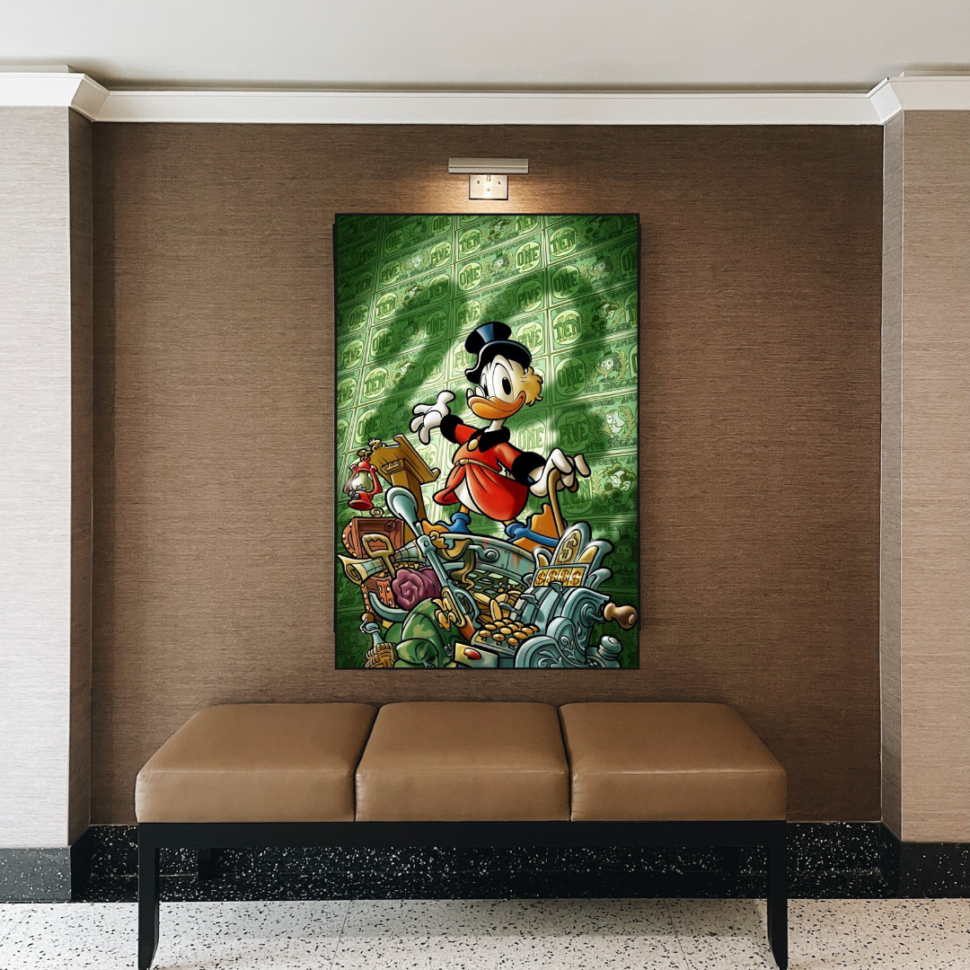 Scrooge McDuck Millionaire Canvas Wall Art-ChandeliersDecor.com
