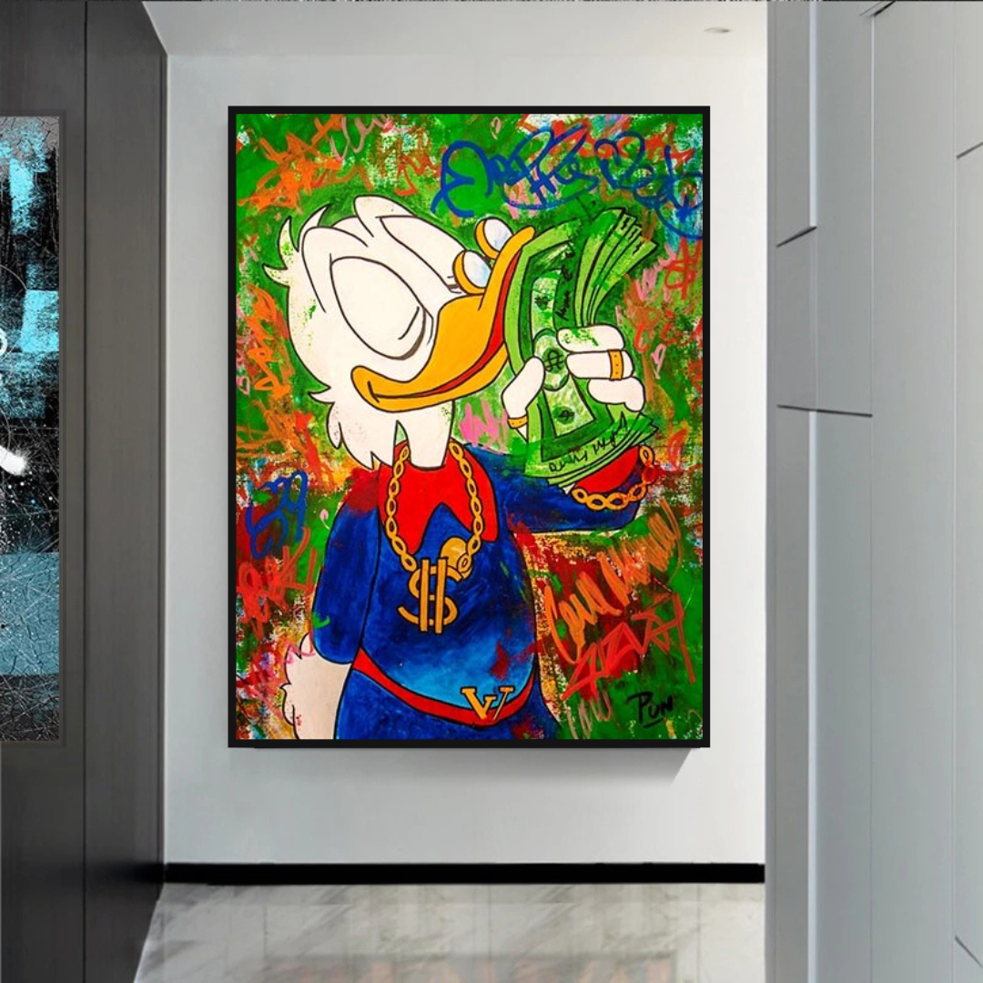 Scrooge McDuck Millionaire Canvas Wall Art-ChandeliersDecor.com
