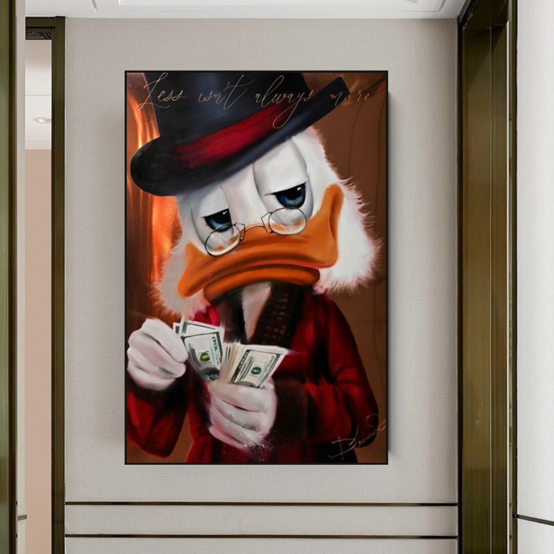 Scrooge McDuck Money Maker Millionaire Canvas Wall Art-ChandeliersDecor.com