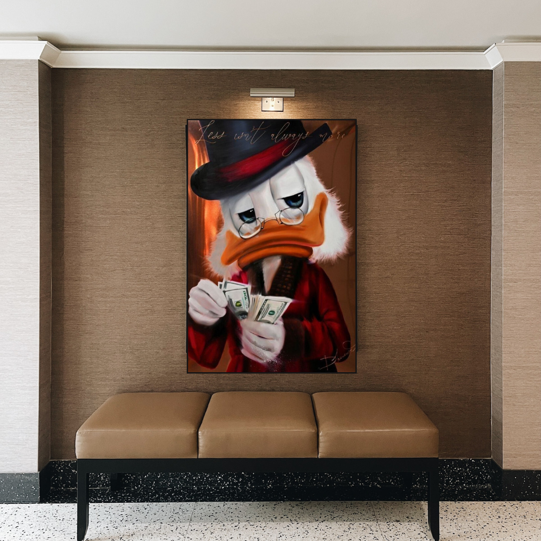 Scrooge McDuck Money Maker Millionaire Canvas Wall Art-ChandeliersDecor.com