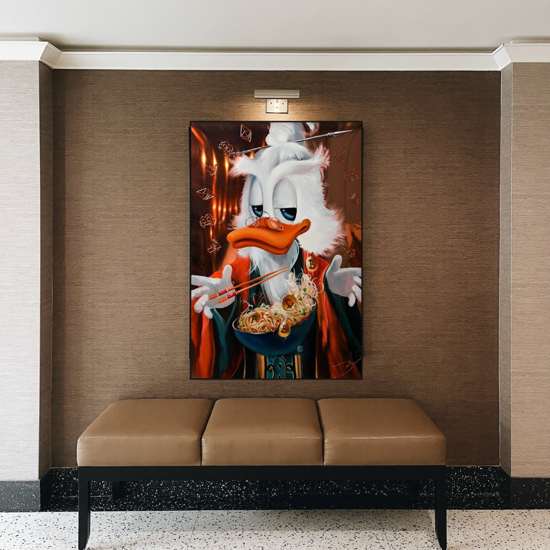 Scrooge McDuck Money Maker Millionaire Canvas Wall Art-ChandeliersDecor.com