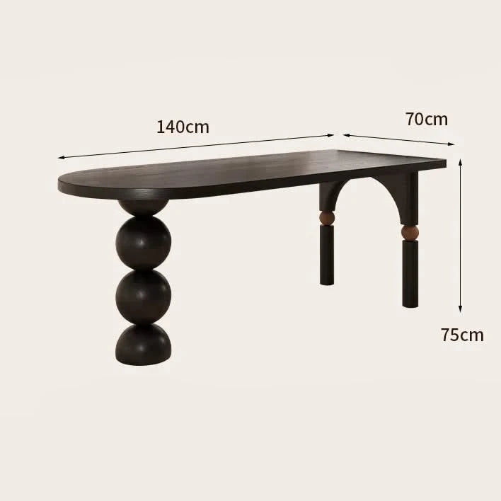 Semicircle Wooden Island Dining Table-ChandeliersDecor.com