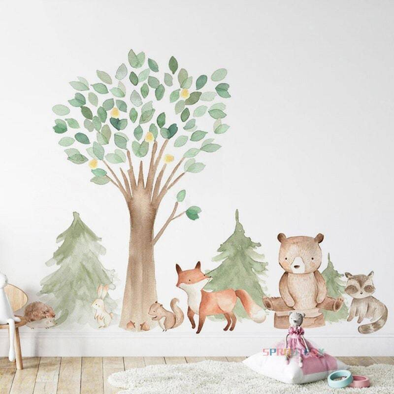 ChandeliersDecor.com-Shop Woodland Animal Wall Sticker – Nature-Inspired Style