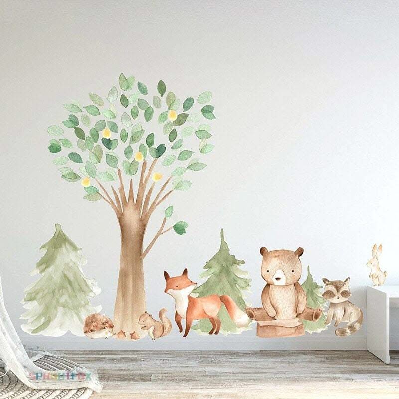 ChandeliersDecor.com-Shop Woodland Animal Wall Sticker – Nature-Inspired Style