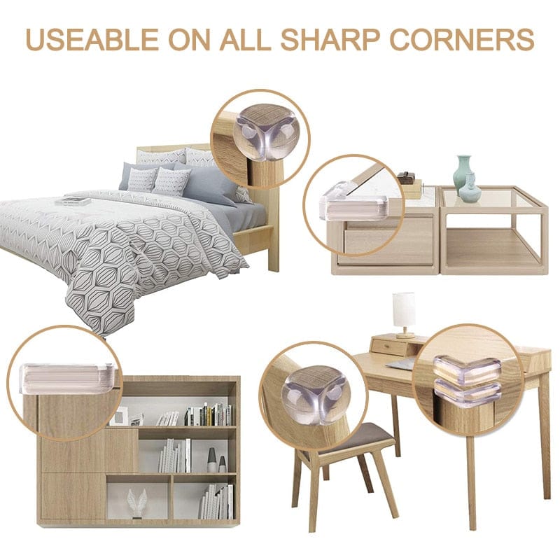 ChandeliersDecor.com-Silicone Corner Protectors for Babies and Kids - Self-Adhesive