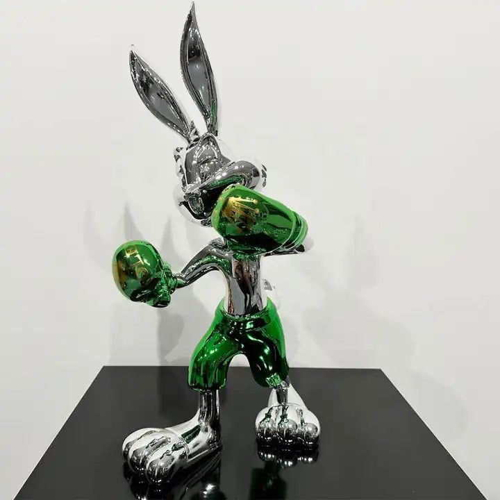 ChandeliersDecor.com-Supreme Sculptures-Silver Electroplated Bugs Bunny Statue